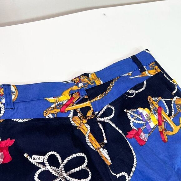Lauren Ralph Lauren Pants Womens 8 Nautical Rope Coastal ankle preppy straight - Picture 10 of 11
